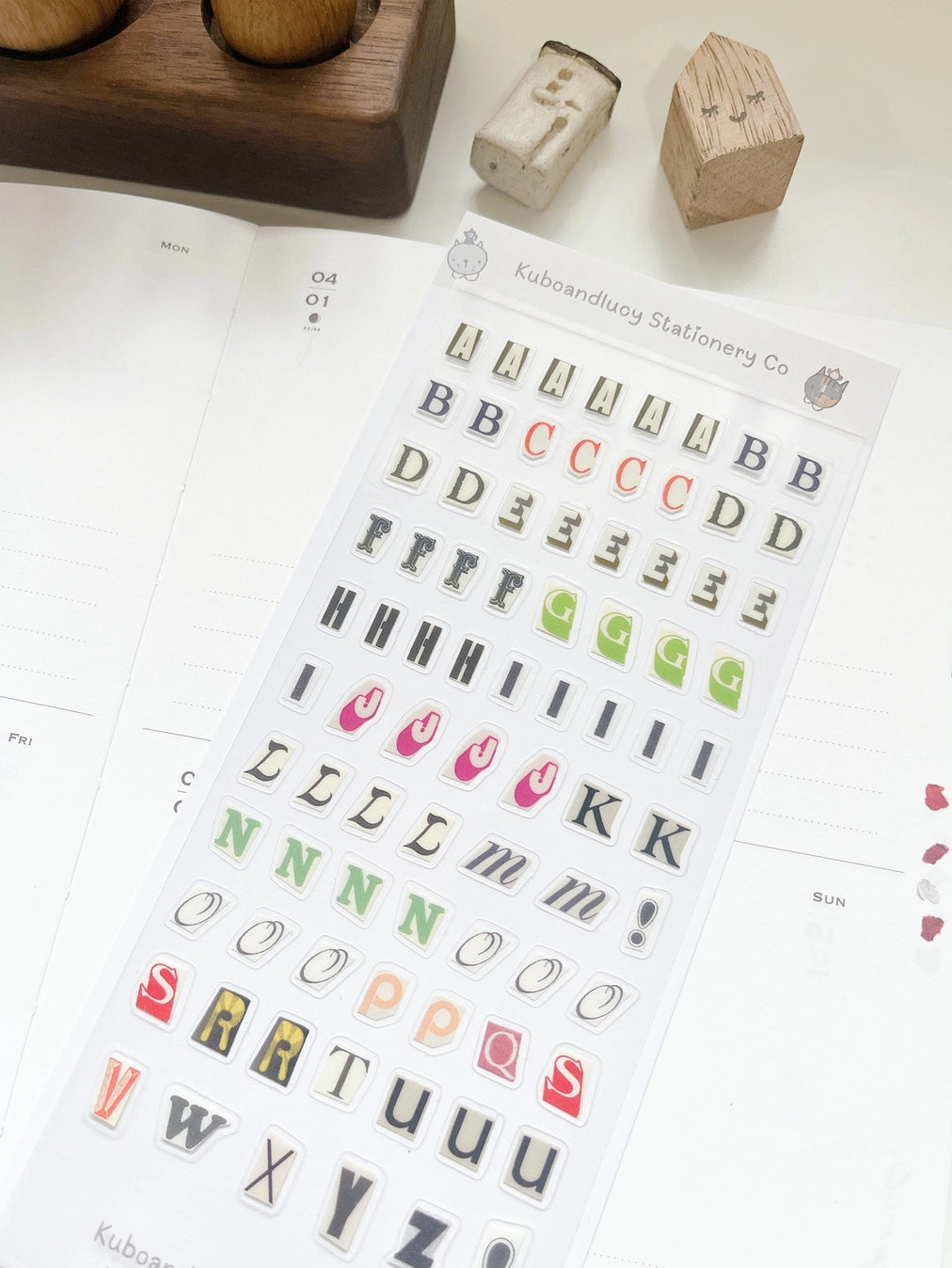 Kuboandlucy Stationery Co. - Magazine Letter Sticker Sheet