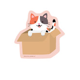 Girl of All Work - Vinyl Stickers- Cat in a box
