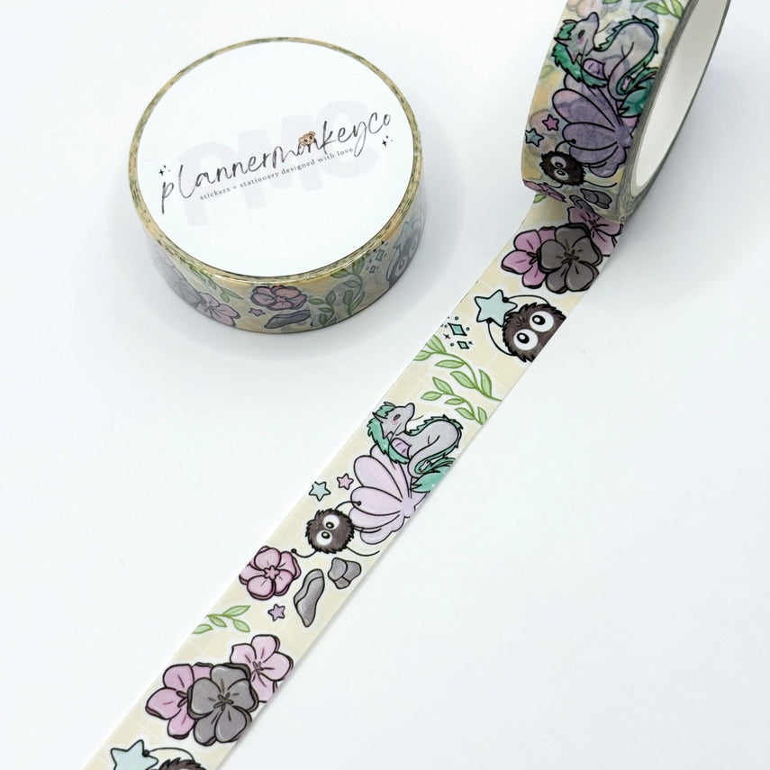Plannermonkeyco - Washi Tape - Magic Within Soot Sprite