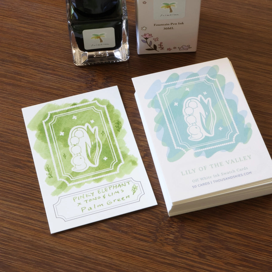 Thousand Skies - Lily of the Valley Ink Swatch Card