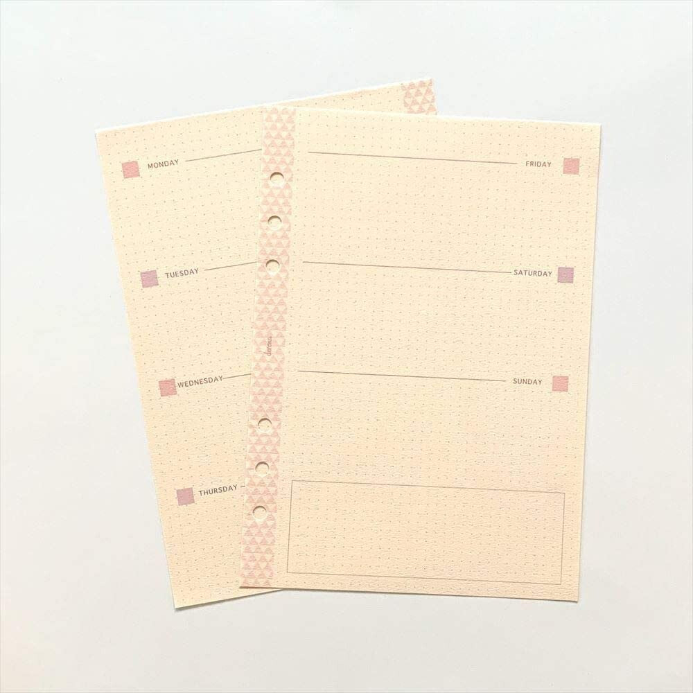 Raymay Davinci Note Refills A5 - Free Weekly Schedule