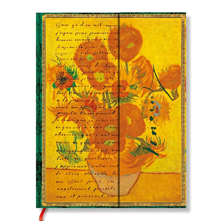 Chronicle Books - Paperblanks Van Gogh Sunflowers Lined Hardcover - Midi