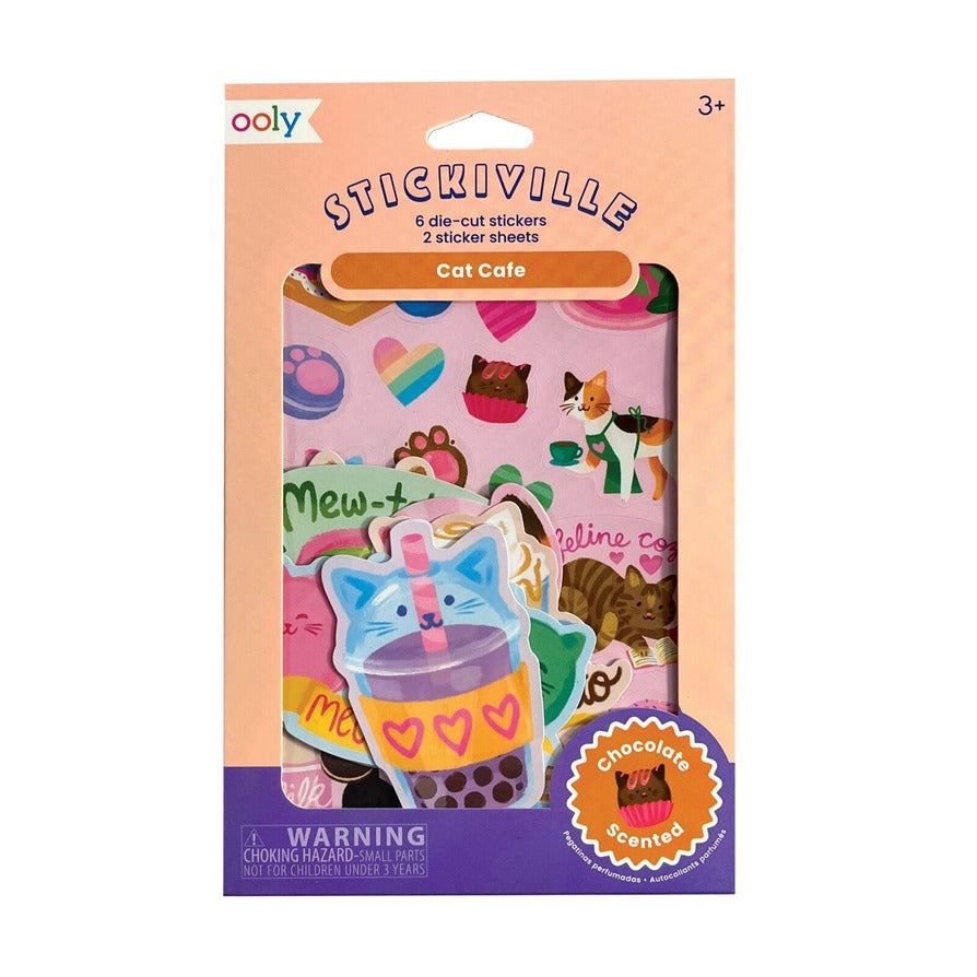 Ooly Stickiville - Cat Cafe Scented Stickers
