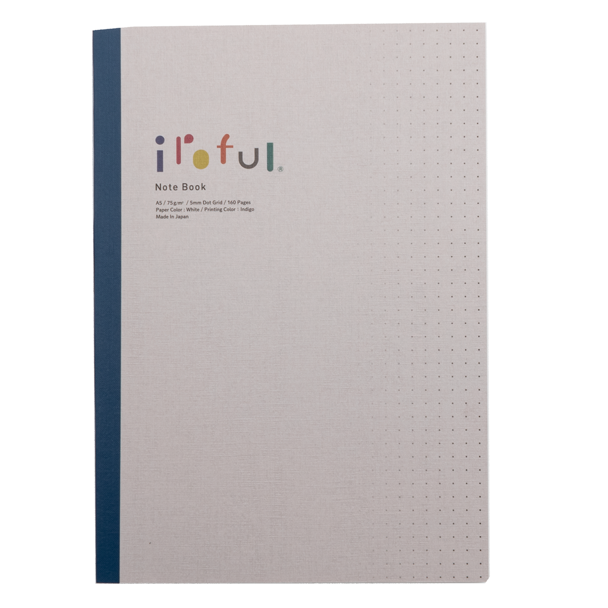 Iroful - A5 Soft Cover Notebook 5mm Dot Grid