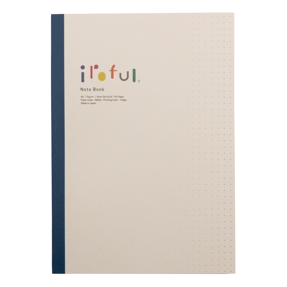 Iroful - A5 Soft Cover Notebook 5mm Dot Grid