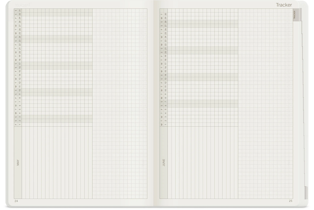 2026 A5 Weekly Planner | Core | Horizontal - Midnight sky