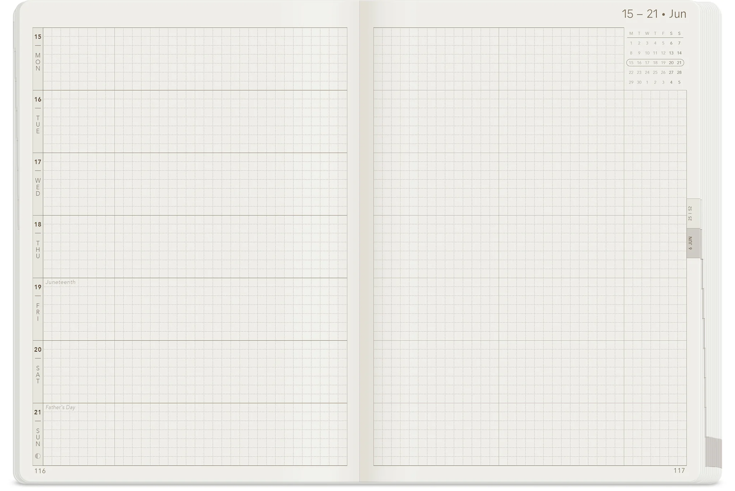 2026 A5 Weekly Planner | Core | Horizontal - Midnight sky