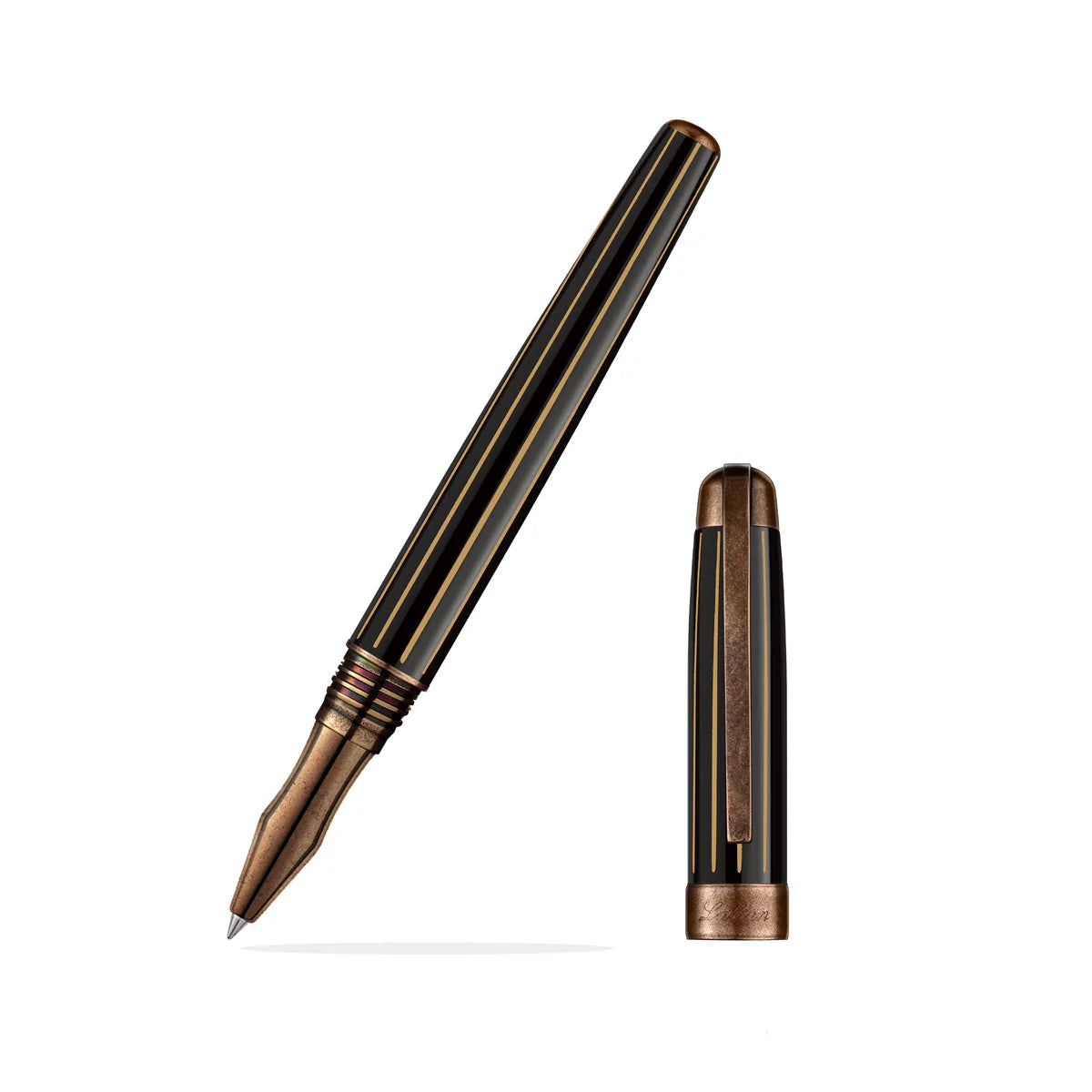 Laban Antique II Rollerball With Rose Gold Trim