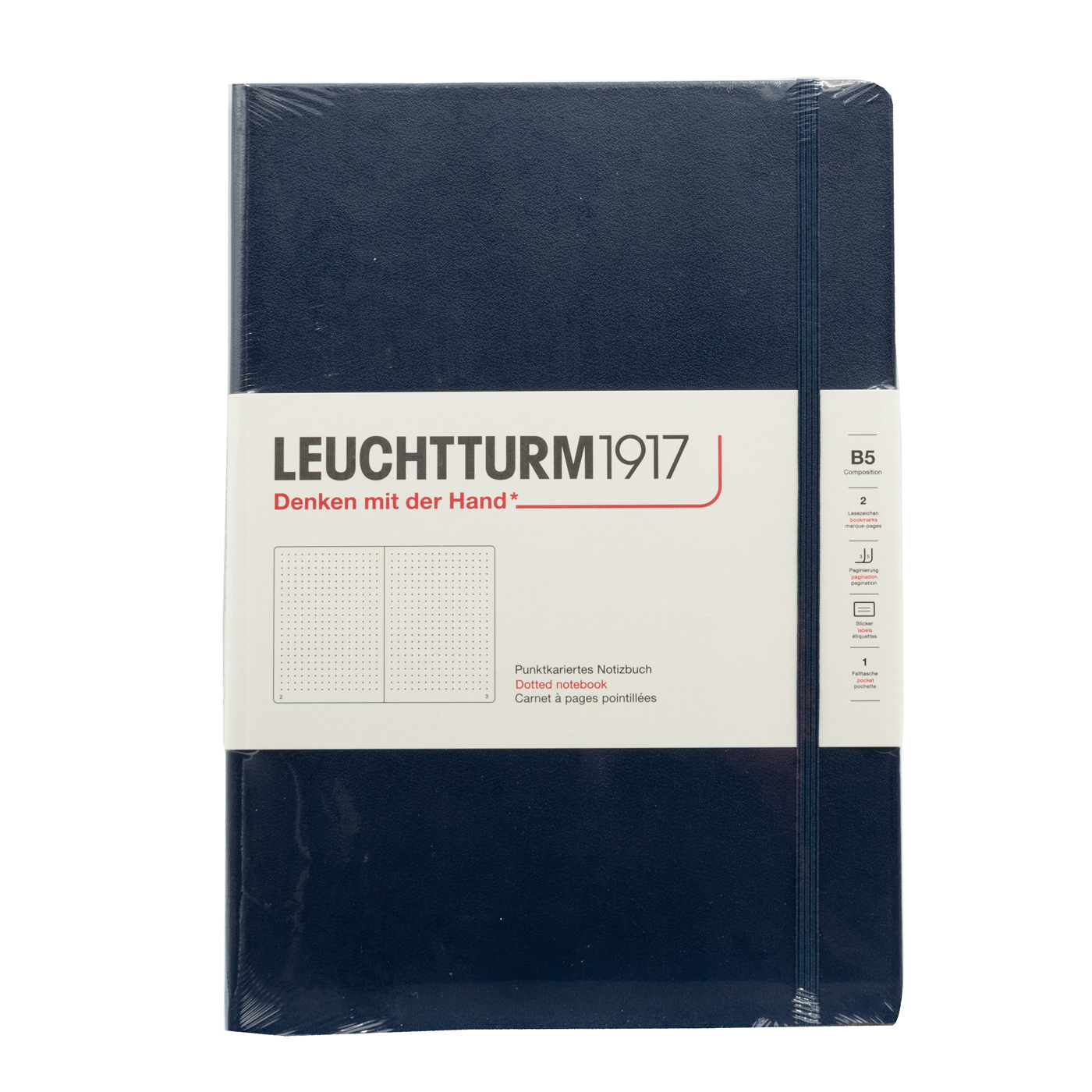 Leuchtturm1917 B5 Composition Hardcover Notebook - Navy