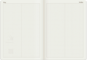 Wonderland222 Notebook B6 Grid 96 Page - New Moon