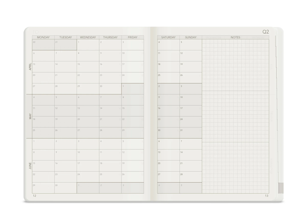 2026 B6 Weekly Planner | Core | Stacked Weekends - Aplenglow