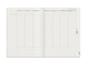 2026 B6 Weekly Planner | All-in-One | Unstacked Weekends - Midnight Sky