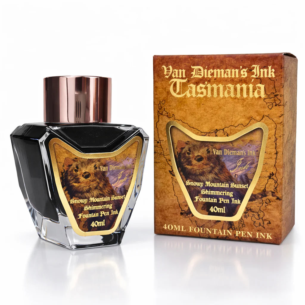 筆記具 Van Dieman's Ink Van Dieman's Tasmania- Snowy Mountain Sunset