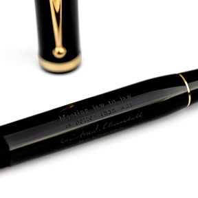 Conway Stewart Churchill Heritage  'Meeting jaw to jaw is better than war' Black