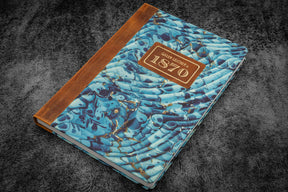 Galen Leather Co. 1870 Marbled Notebook - Tomoe River Paper - A5 - Ocean Waves