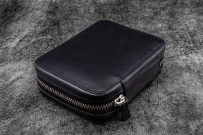 Galen Leather Co. Expansi Wide Zippered 10 Slot Pen Case - Black