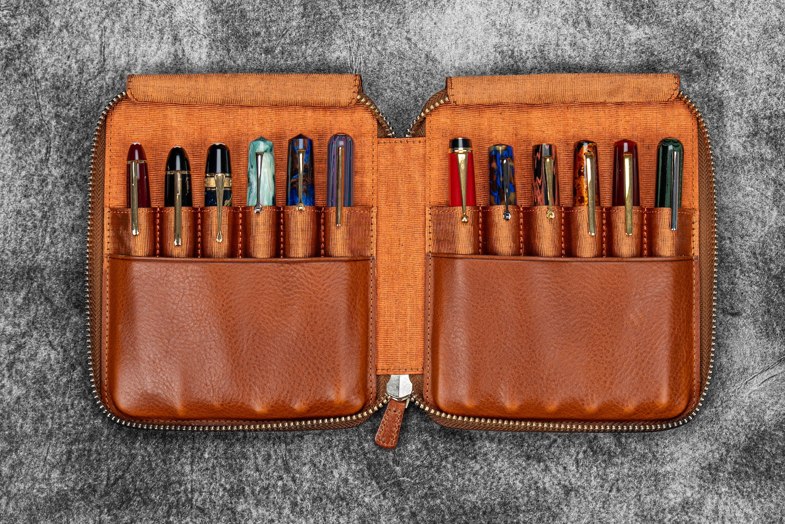 Galen Leather Co. Legacy Zip Pen Case - A6 12 Pen
