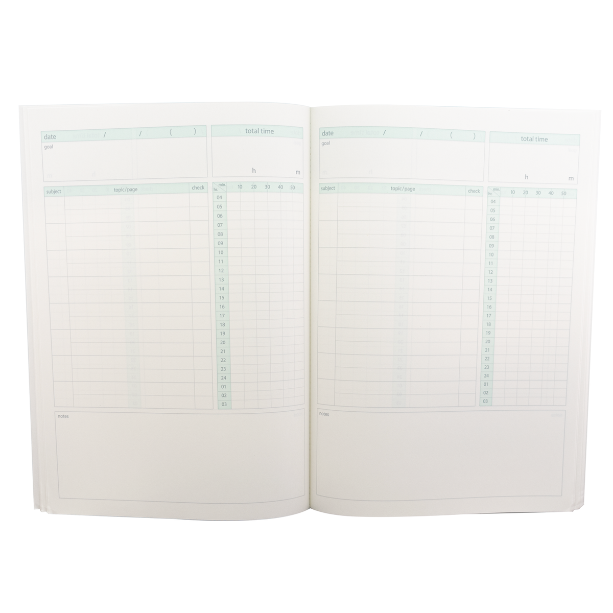 Kokuyo Campus Study Planner Daily Visualized - Green
