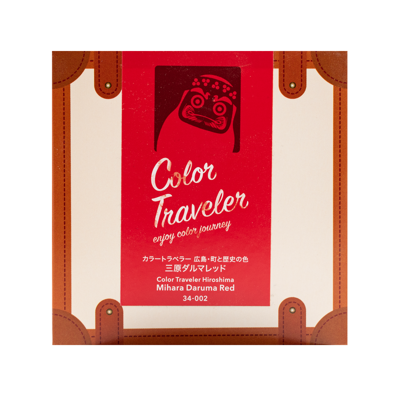 Color Traveler Mihara Daruma Red Ink