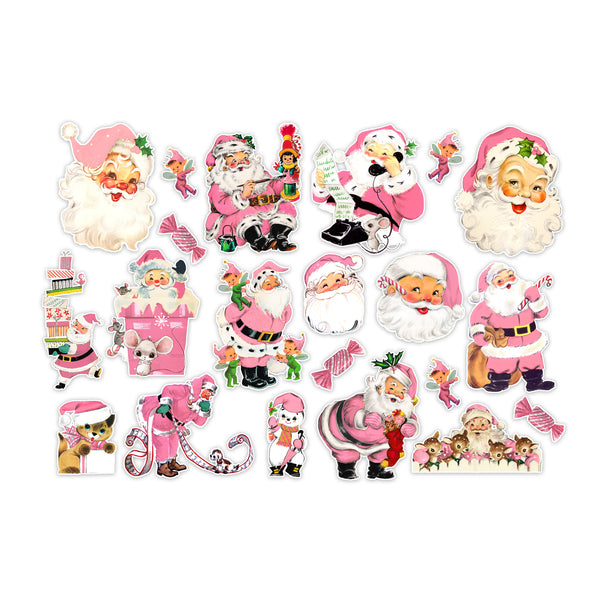 Pretty Little Studio - Die Cuts - Pink Santa