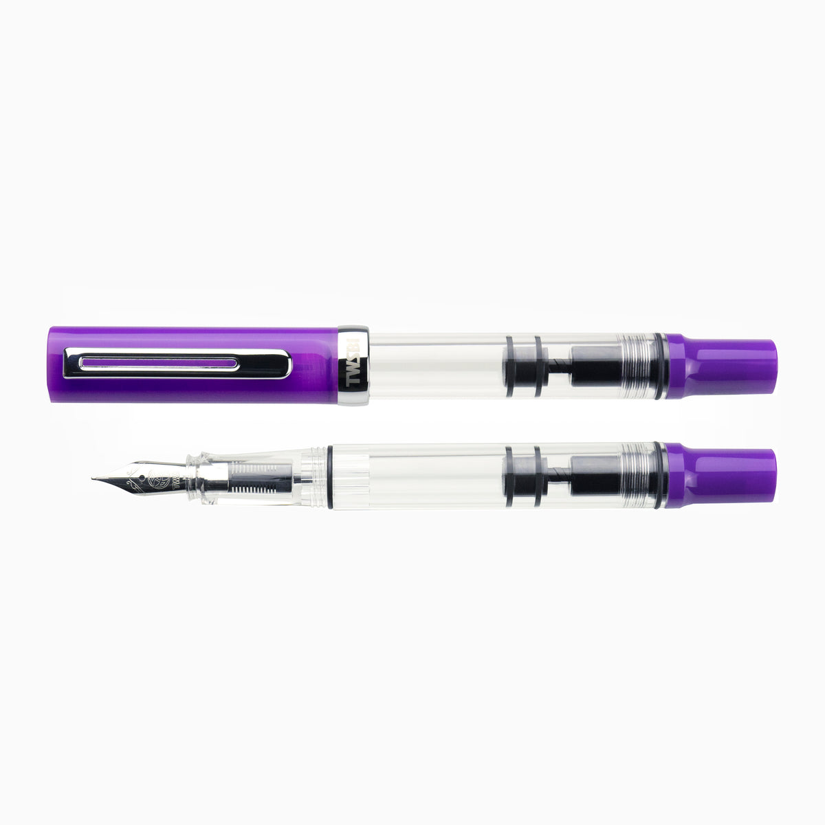 TWSBI ECO T Transparent Eggplant Purple Fountain