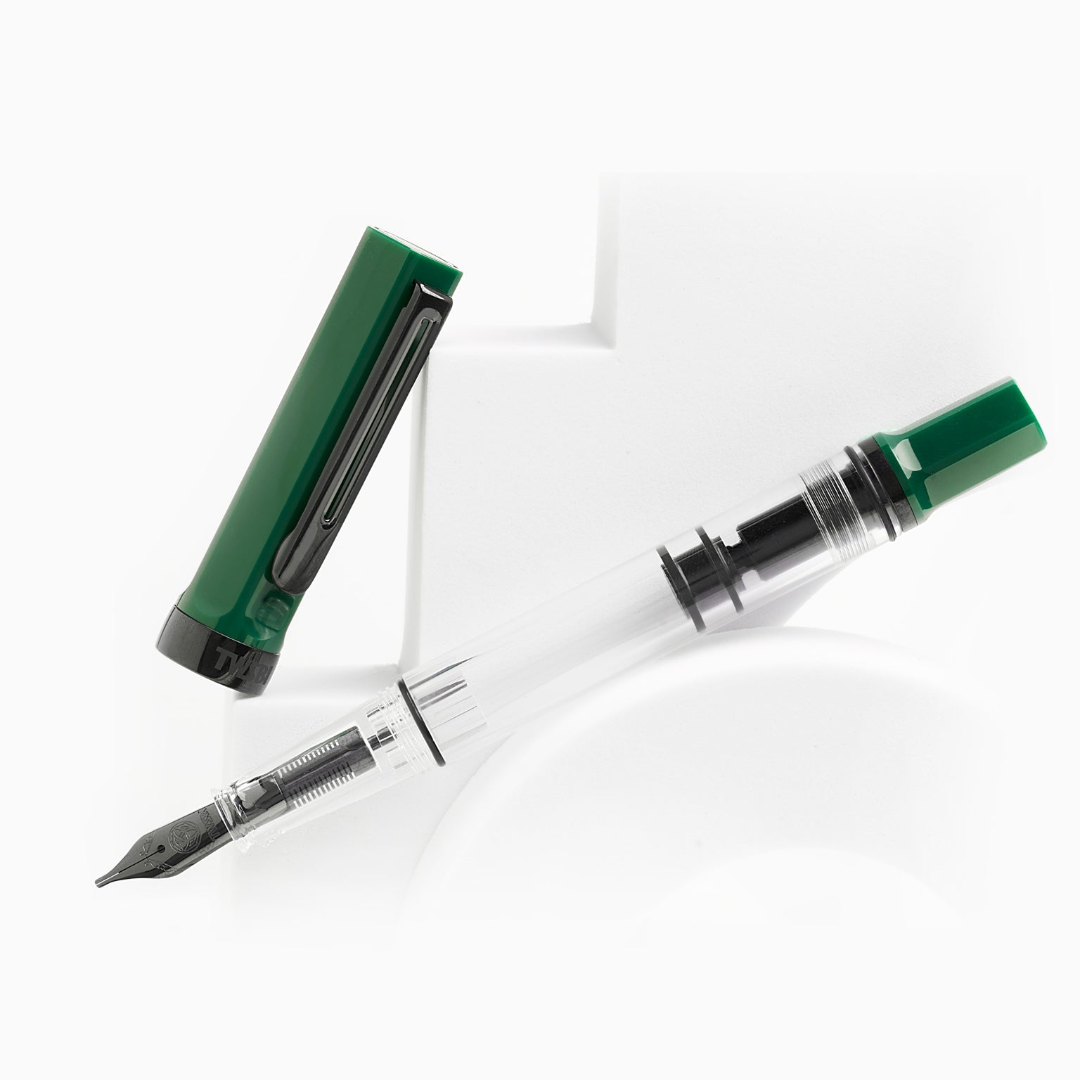 TWSBI ECO Irish Green / Onyx Fountain