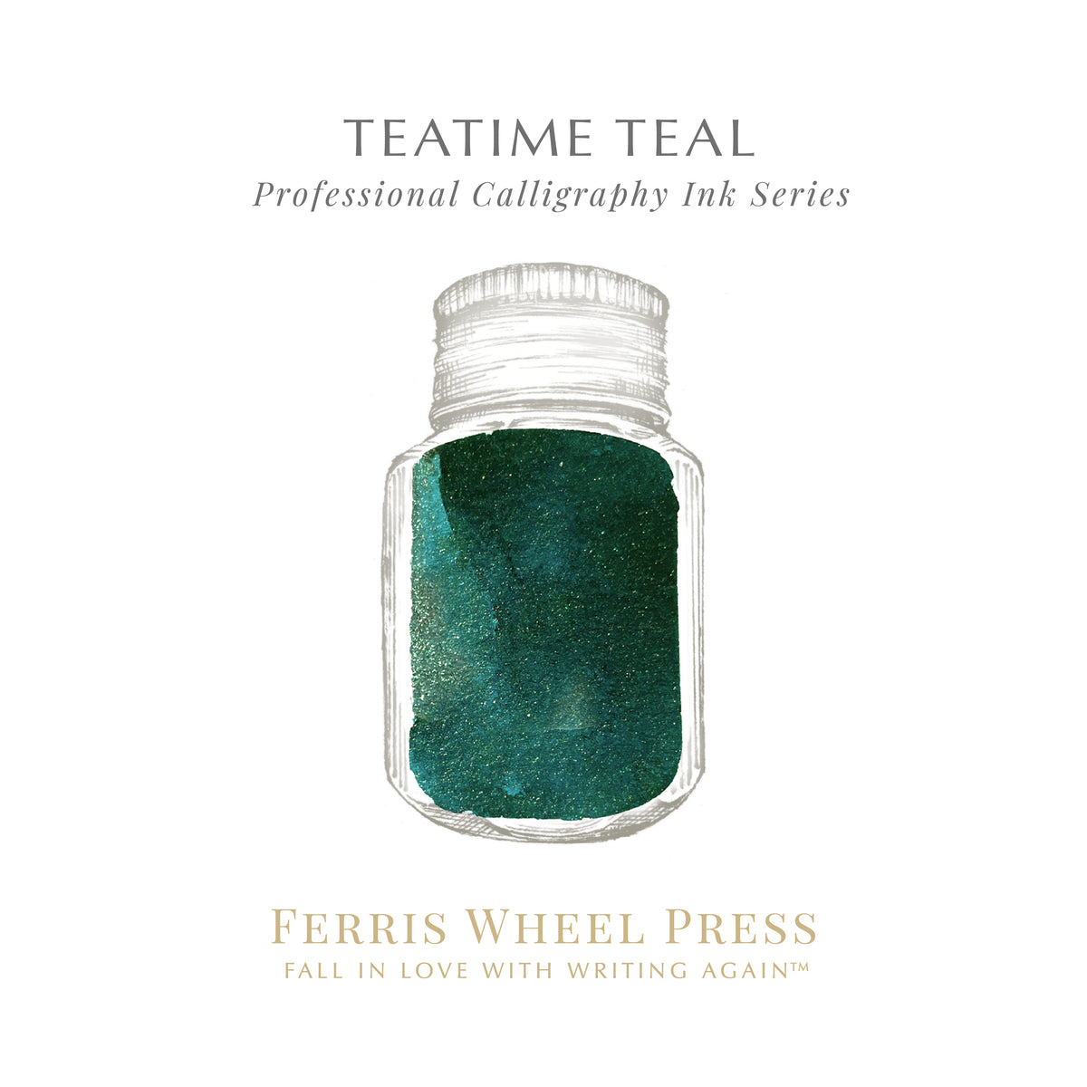 Ferris Wheel Press - Fanciful Events Calligraphy Ink - Teatime Teal