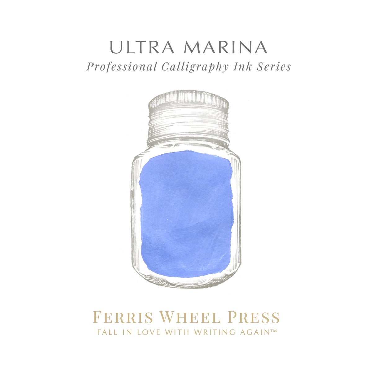 Ferris Wheel Press - Calligraphy Ink - Ultra Marina