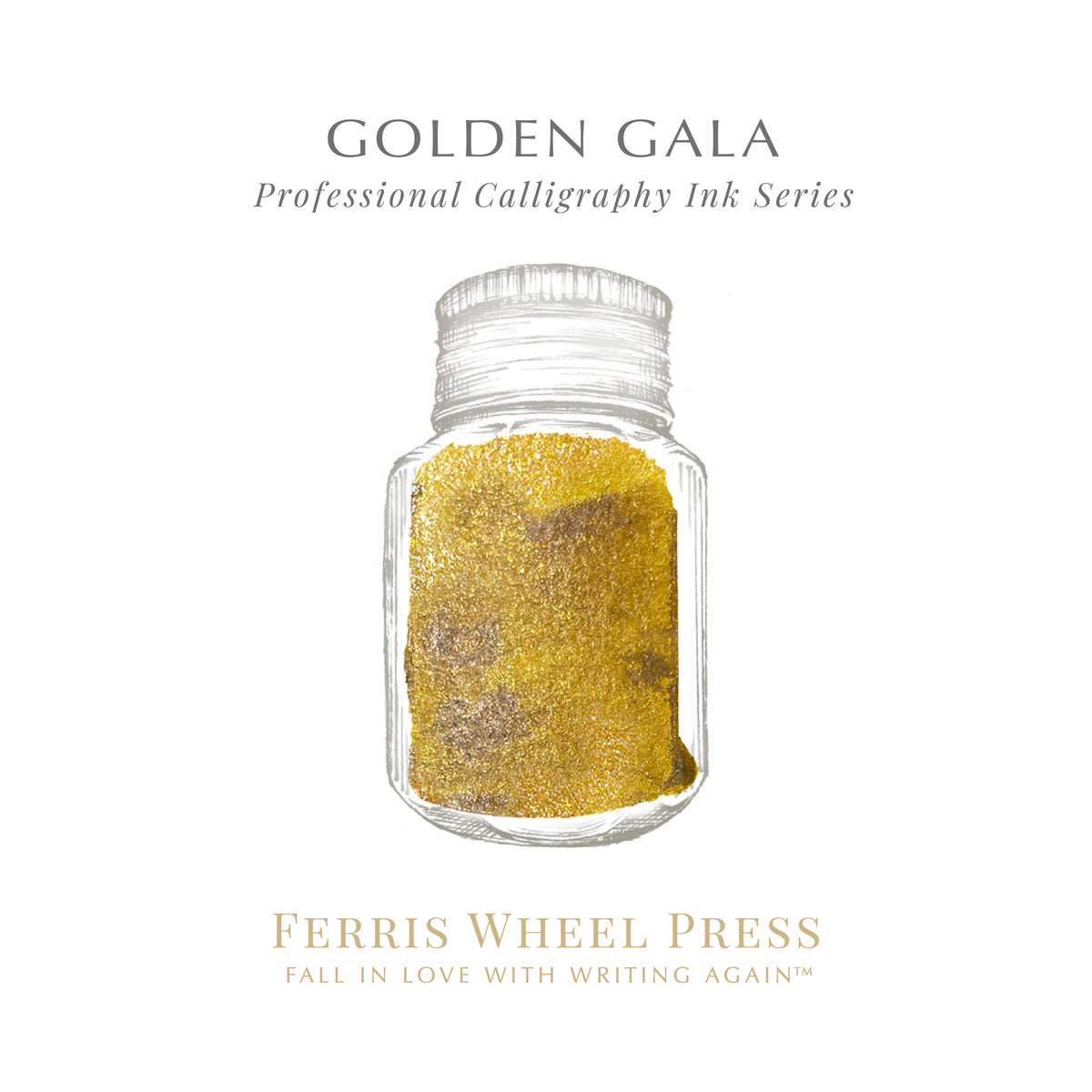 Ferris Wheel Press - Fanciful Events Calligraphy Ink - Golden Gala