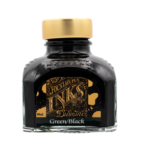 Diamine - Inkt for vulpen, Green/Black 80ml Diamine - Inkt for vulpen, Green/Black 80ml