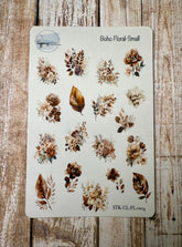Happiness Handmade - Boho Floral Small Sticker Sheet
