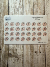 Happiness Handmade - Days of Month Sticker Sheet 004