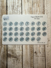 Happiness Handmade - Days of Month Sticker Sheet 006