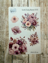 Happiness Handmade - Gentle Dusky Blooms Sticker Sheet 003