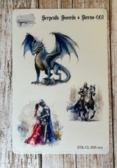 Happiness Handmade - Serpents, Swords & Sirens Sticker Sheet 002