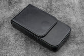 Galen Leather Co. Flap Magnum Opus 3 Slot Hard Pen Case - Black