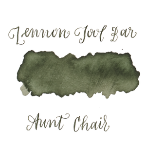 Green-gray ink swatch on a white background. Lennon Tool Bar 'Aunt Chair'