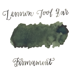 Dark muted green ink swatch on a white background. Lennon Tool Bar 'Firmament'