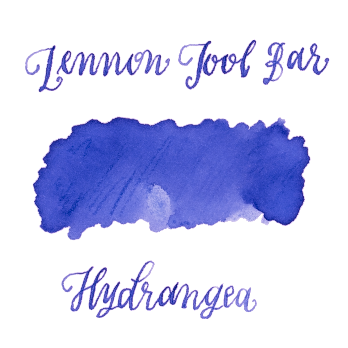 A deep blue-toned periwinkle ink swatch on a white background. Lennon Tool Bar 'Hydrangea'
