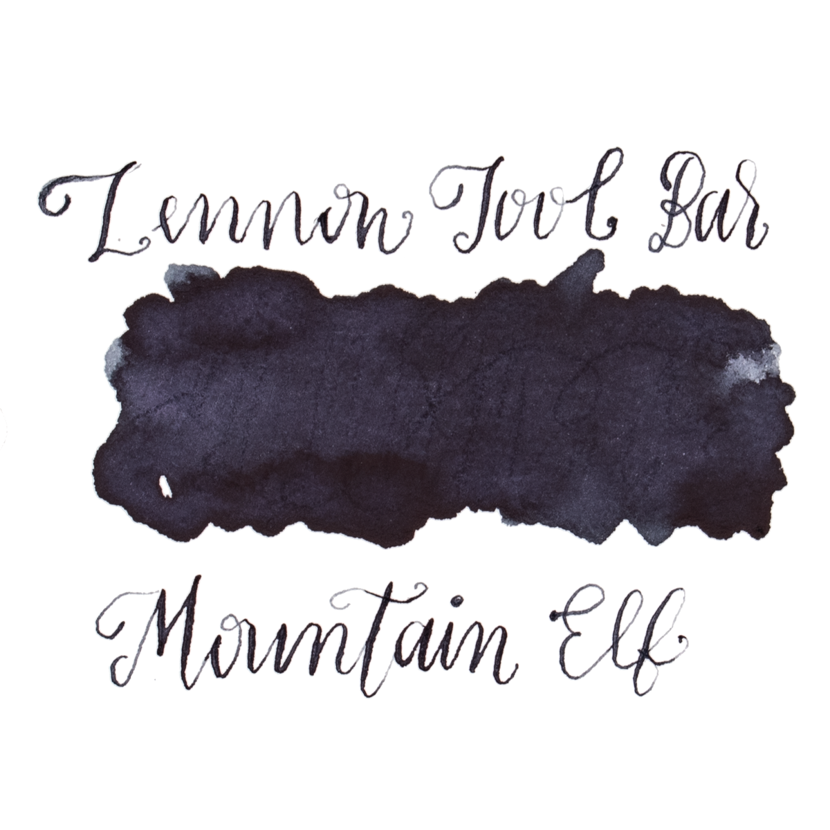 Dark navy blue ink swatch on a white background. Lennon Tool Bar 'Mountain Elf'