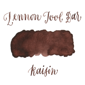 Dark neutral brown ink swatch on a white background. Lennon Tool Bar 'Raisin'