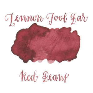 Muted burgundy ink swatch on a white background. Lennon Tool Bar 'Red Beans'