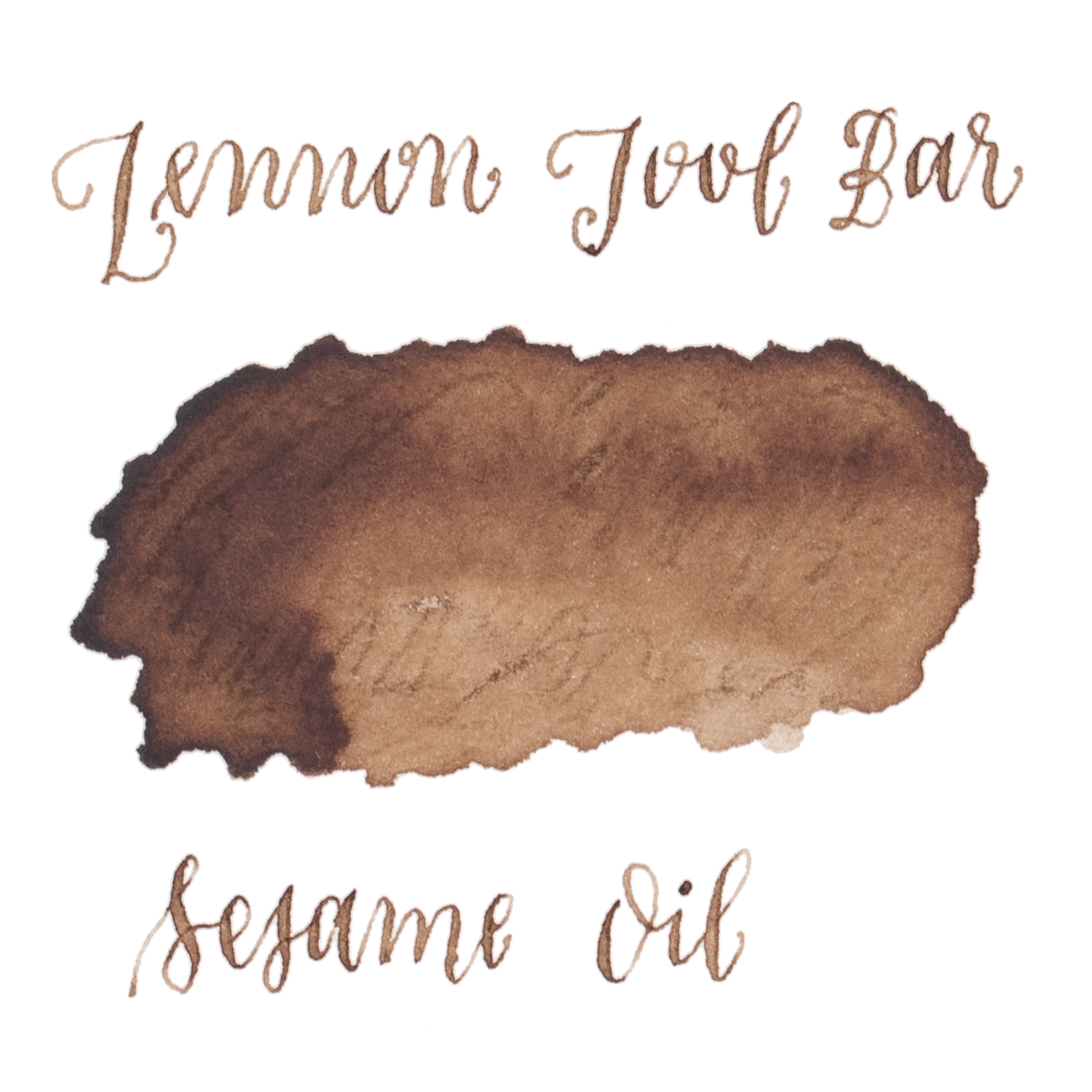 Mid-tone brown ink swatch on a white background. Lennon Tool Bar 'Sesame Oil'