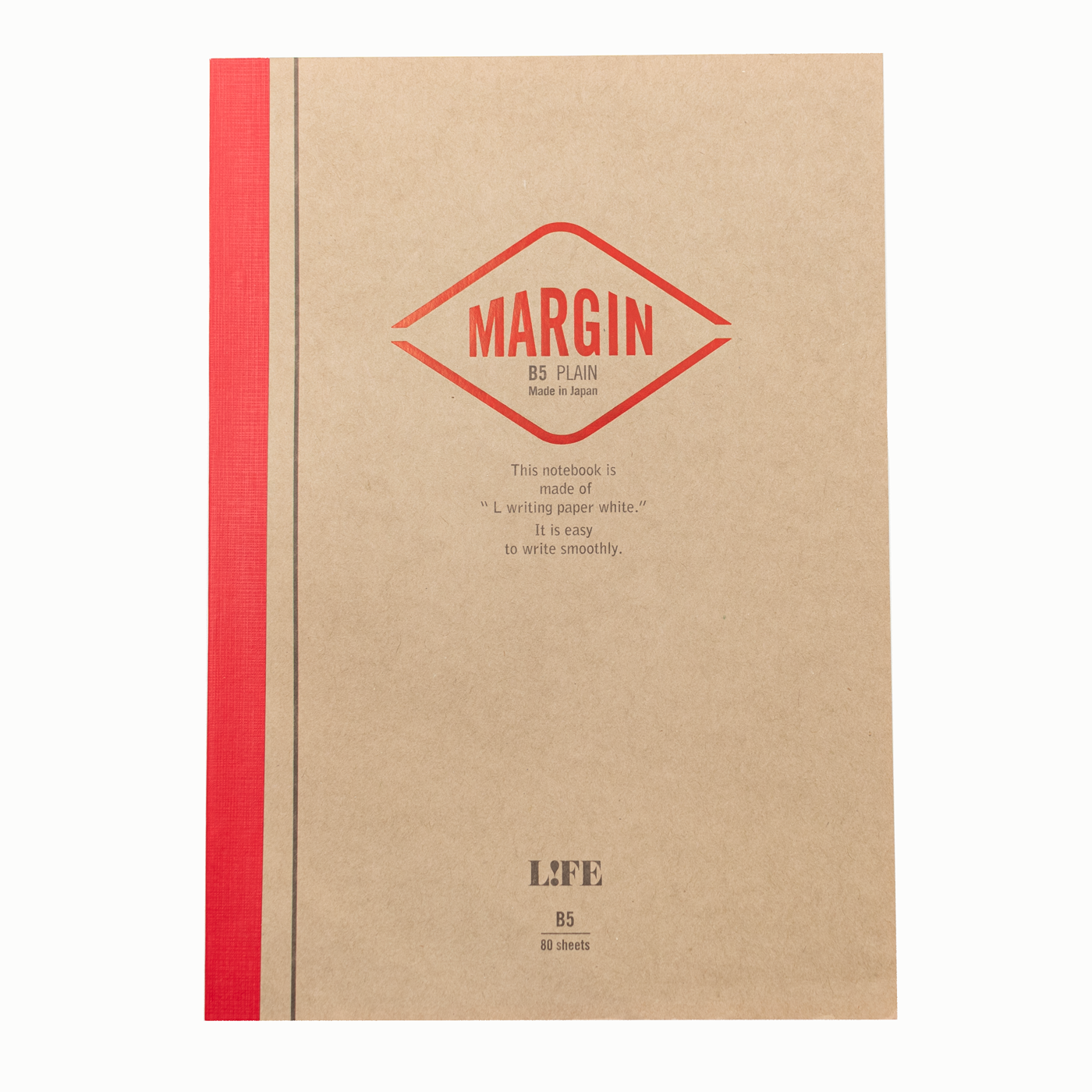 Life Stationery Margin B5 Side Bound Notebook