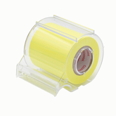Memoc Self Stick Tape with Dispenser- Yellow Lined