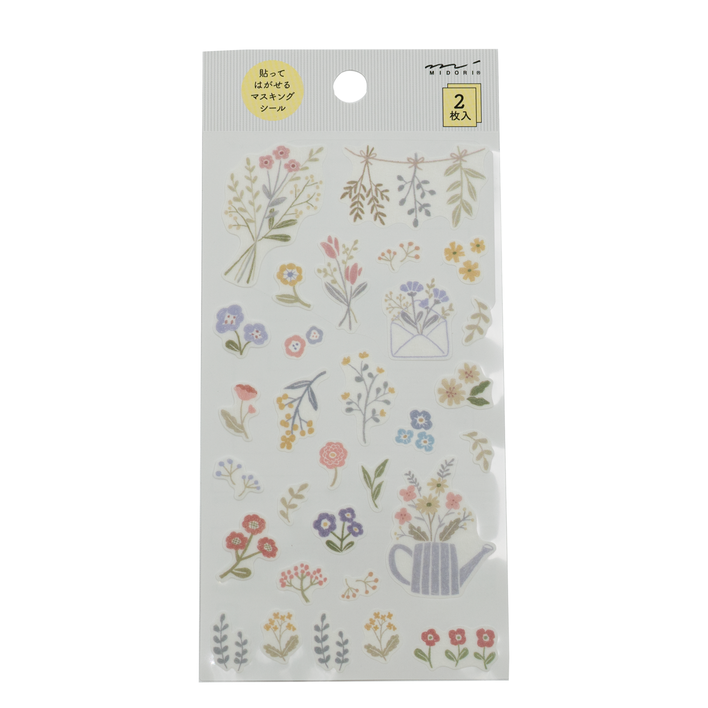 Midori Notebook Stickers - Flower