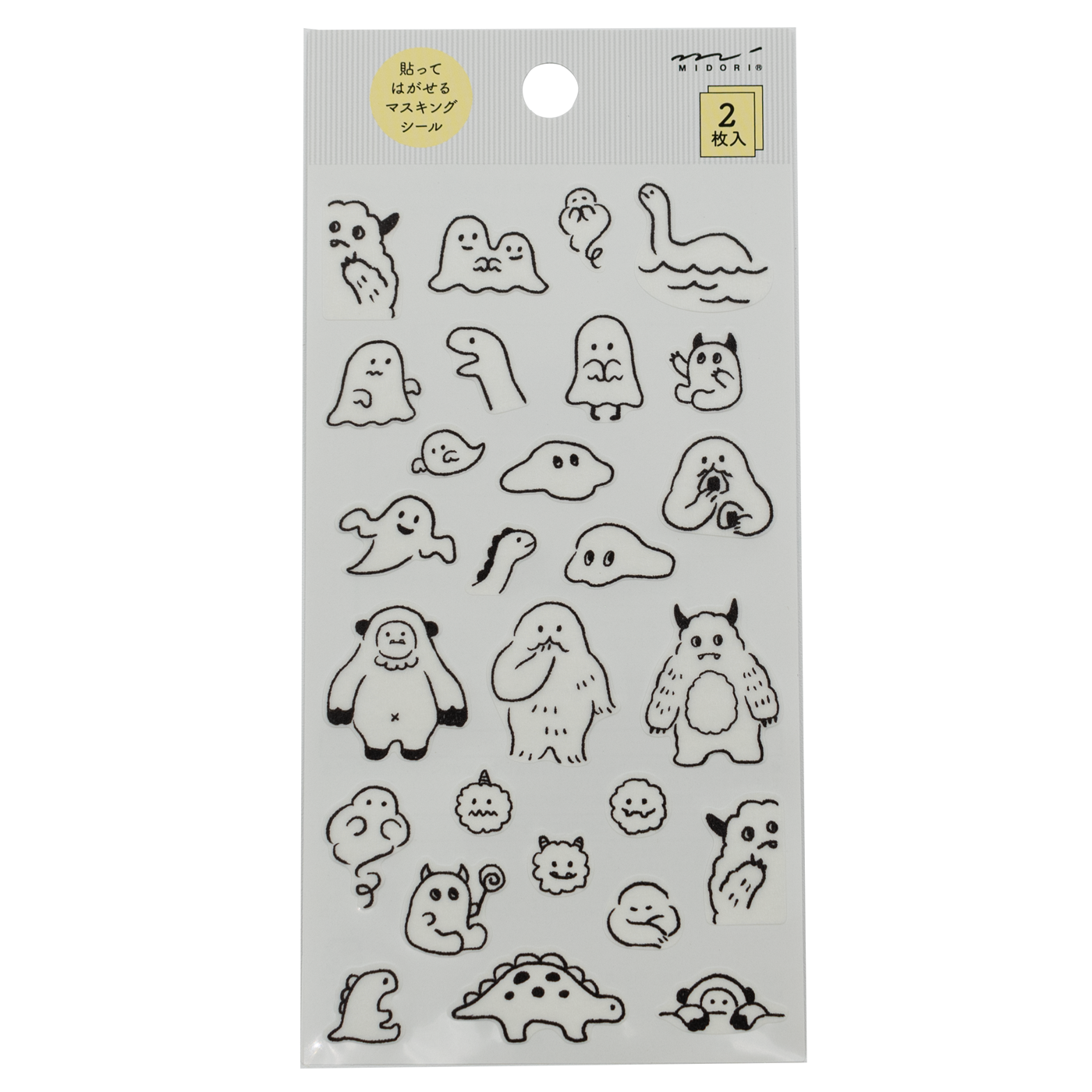 Midori Notebook Stickers - Monster