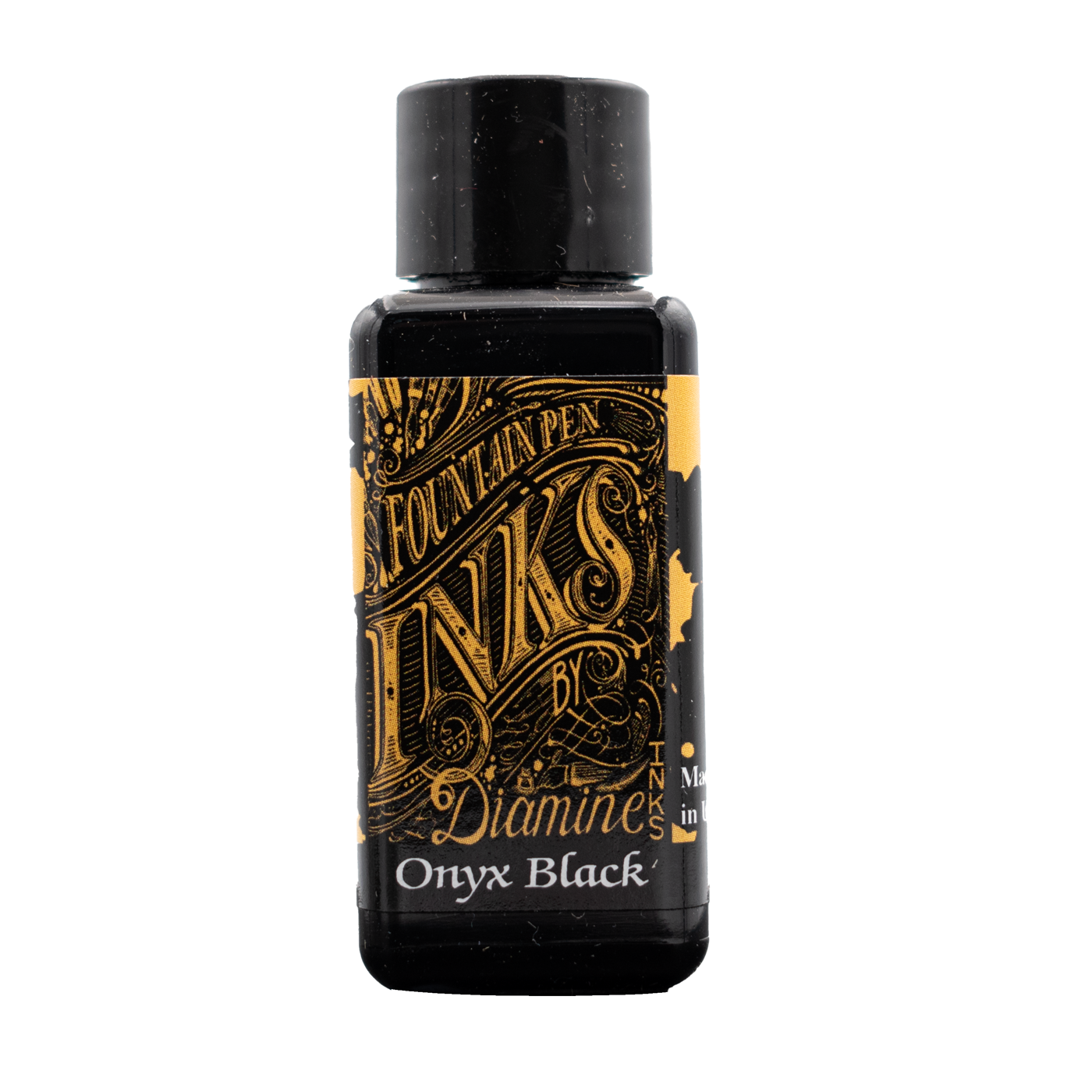 Diamine 80 ml Bottle Fountain Pen Ink, Onyx Black