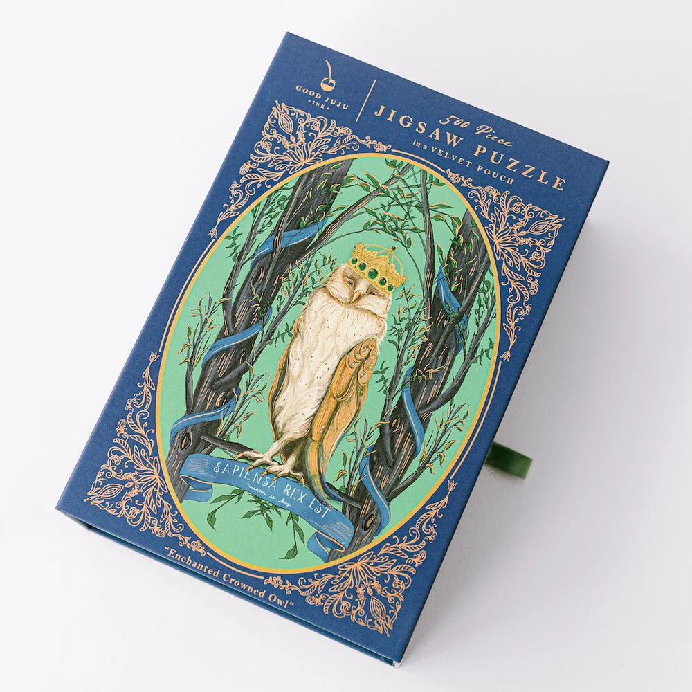 Good JuJu - Enchanted Owl Crowned Cameo Puzzle