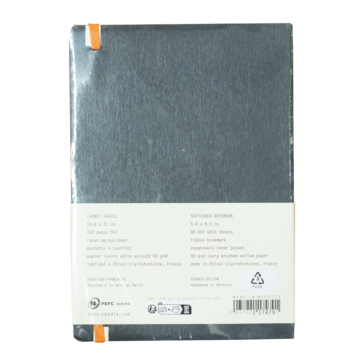 Rhodia Rhodiarama Webnotebook Softcover A5 - Titane